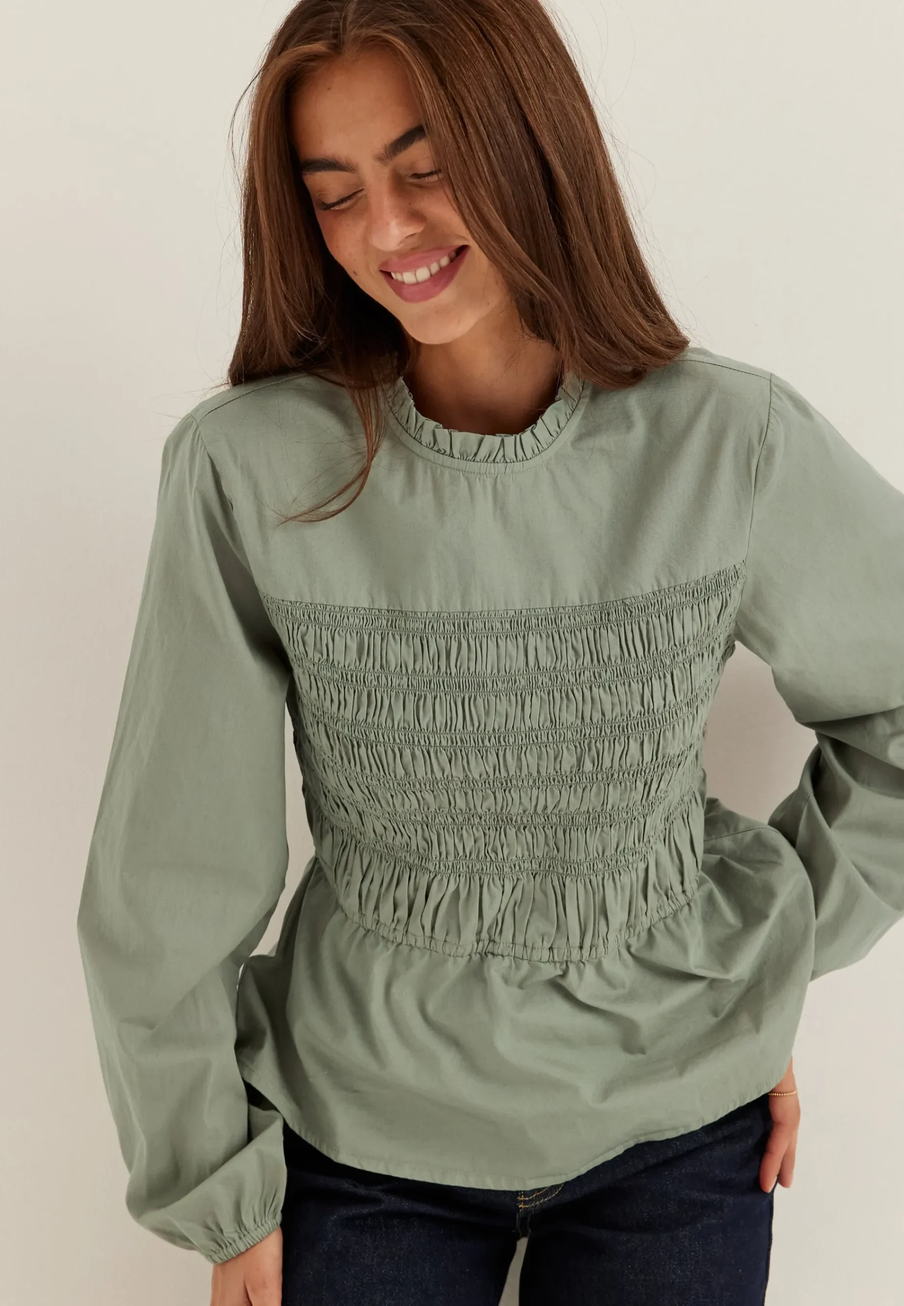 Smock Cotton Blouse