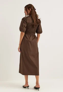 Smock Short Sleeve Cotton Dress