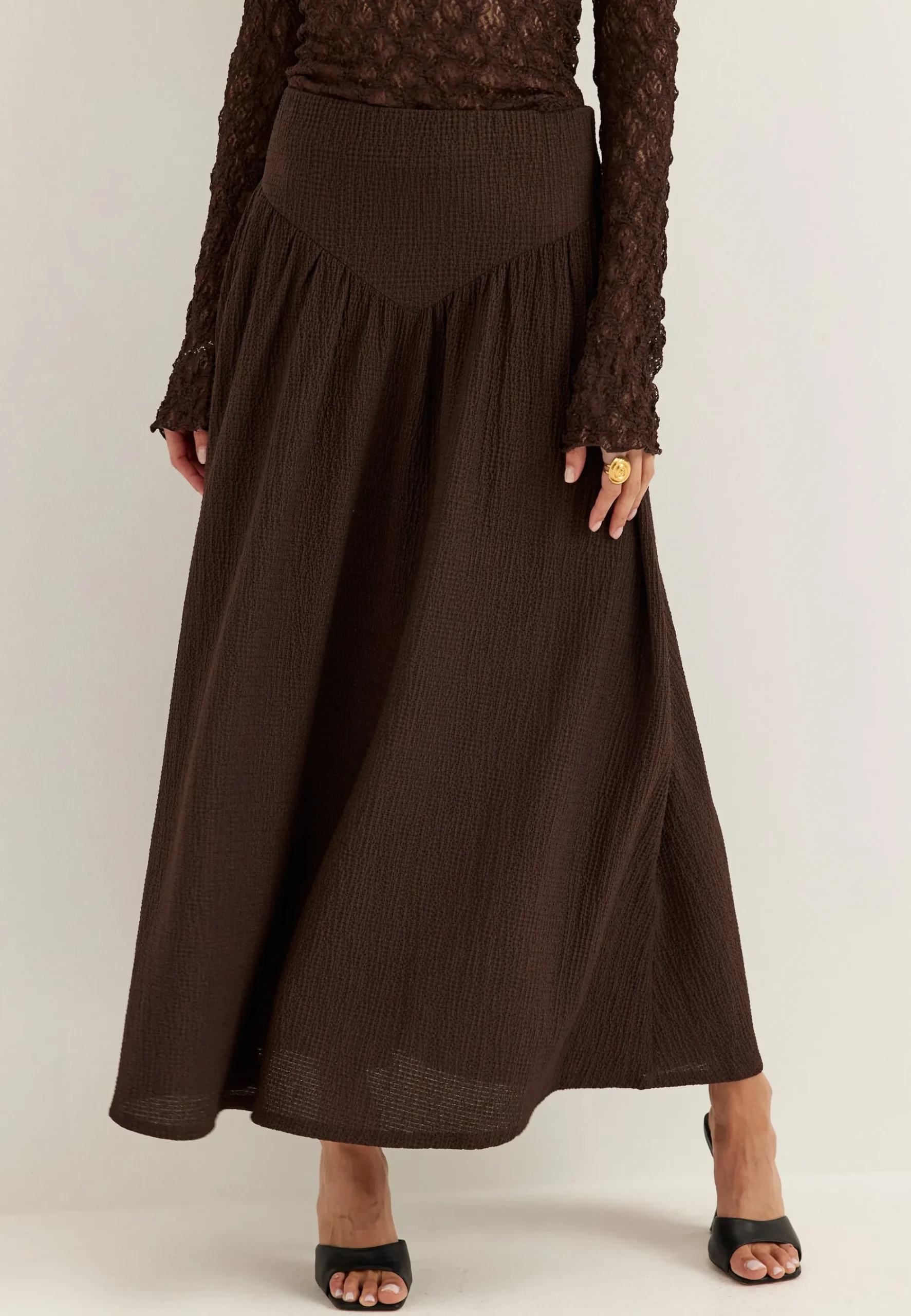 Soft Structure Maxi Skirt