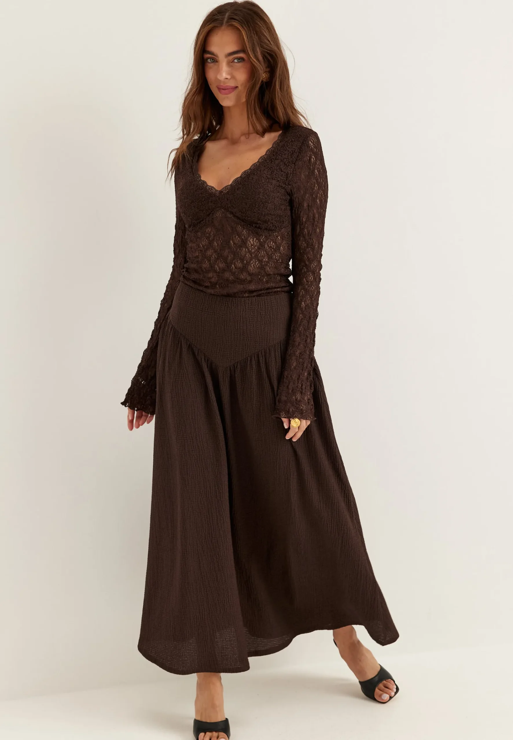 Soft Structure Maxi Skirt