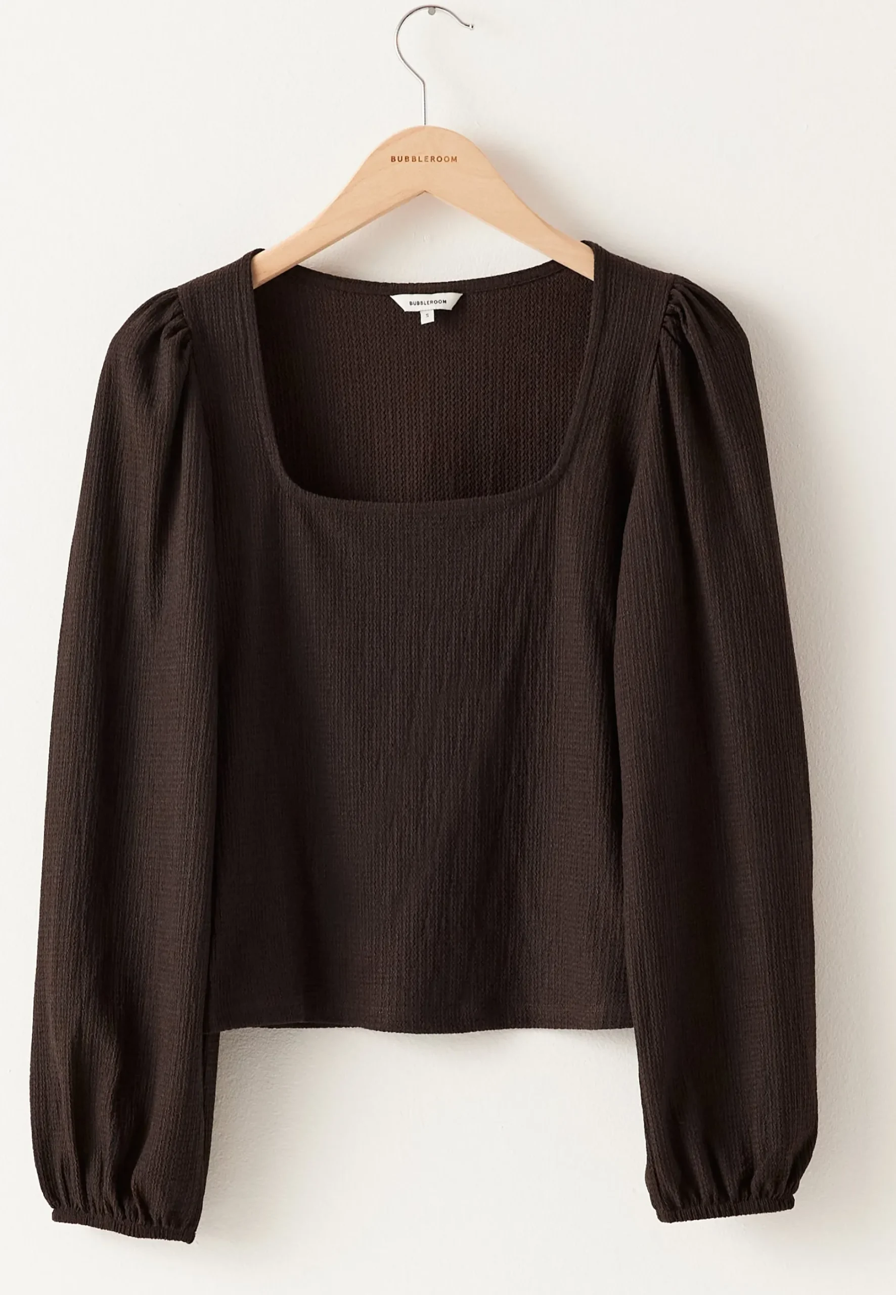 Square Neck Balloon Sleeve Top