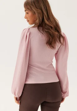 Square Neck Balloon Sleeve Top