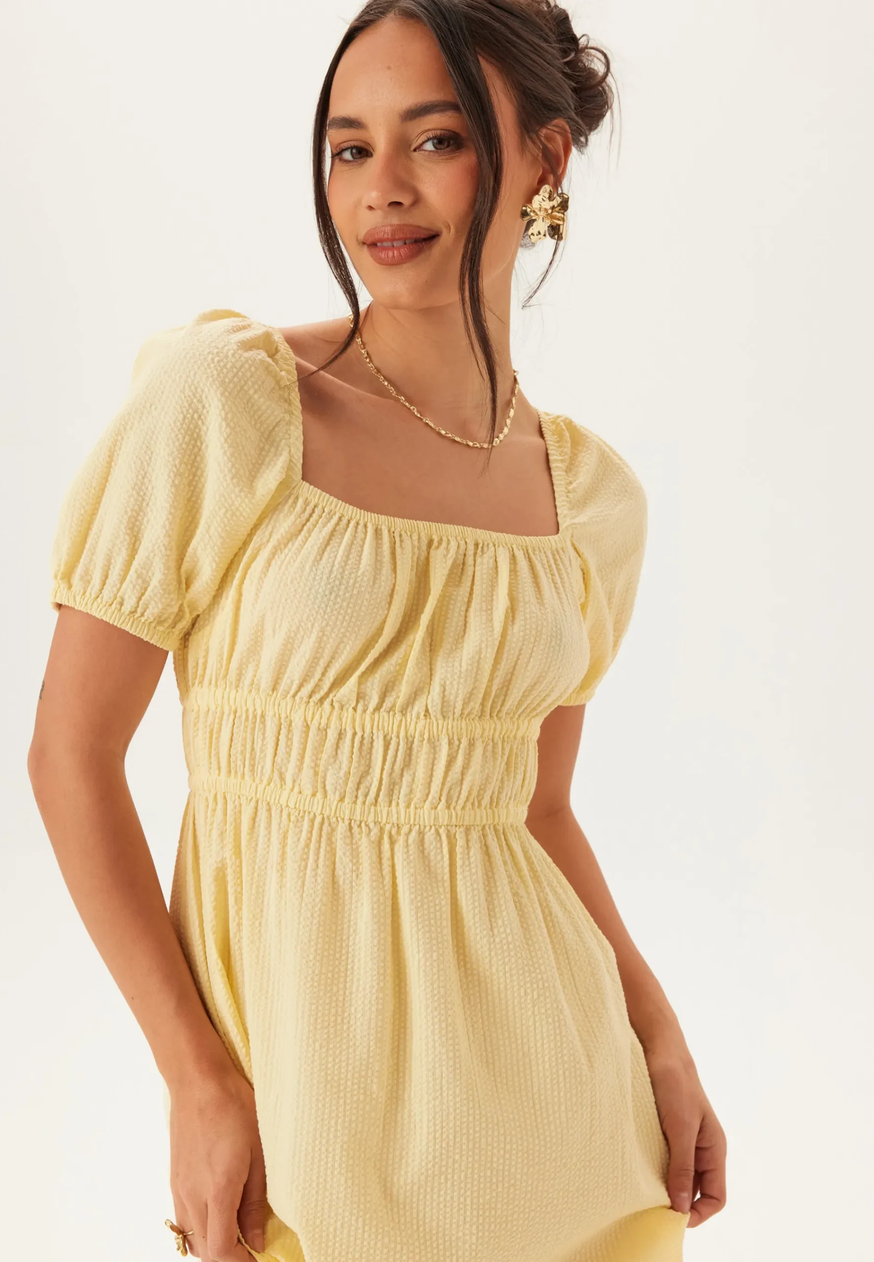 Square Neck Cotton Maxi Dress