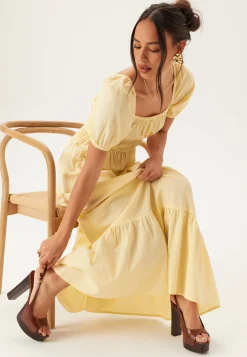 Square Neck Cotton Maxi Dress