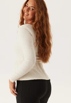 Square Neck Peplum Top