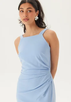 Square Neck Slit Maxi Dress