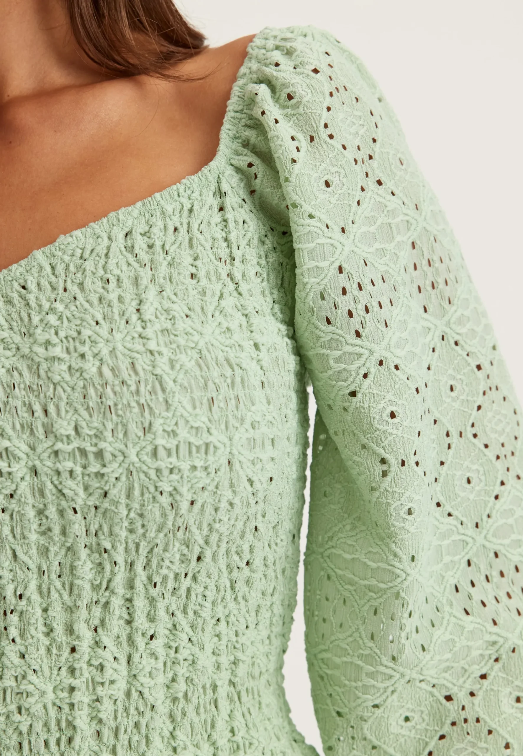 Square Neck Smock Top