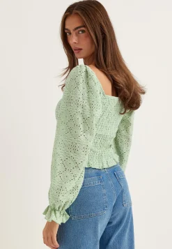 Square Neck Smock Top