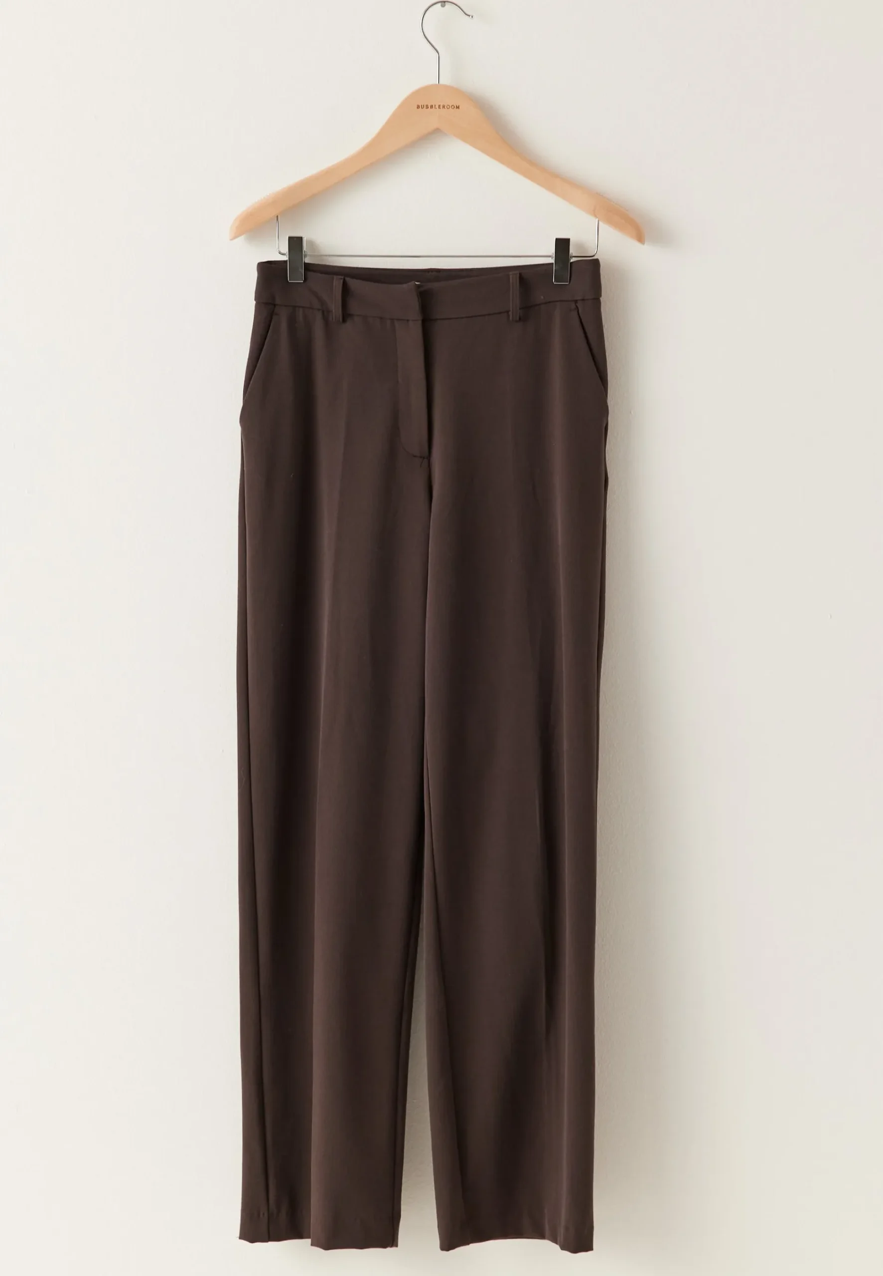 Straight High Waist Suit Trousers