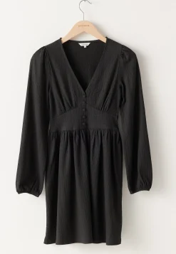 Structure Button Mini Dress