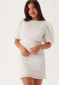 Structured Bow Short Dress
