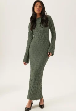 Structure Long Sleeve Midi Dress