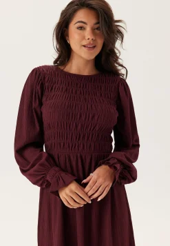 Structure Long Sleeve Midi Dress