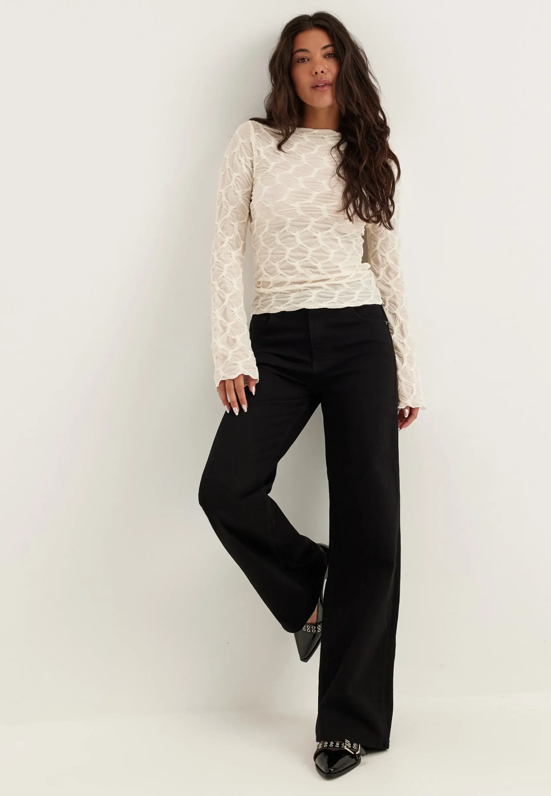 Structure Long Sleeve Top