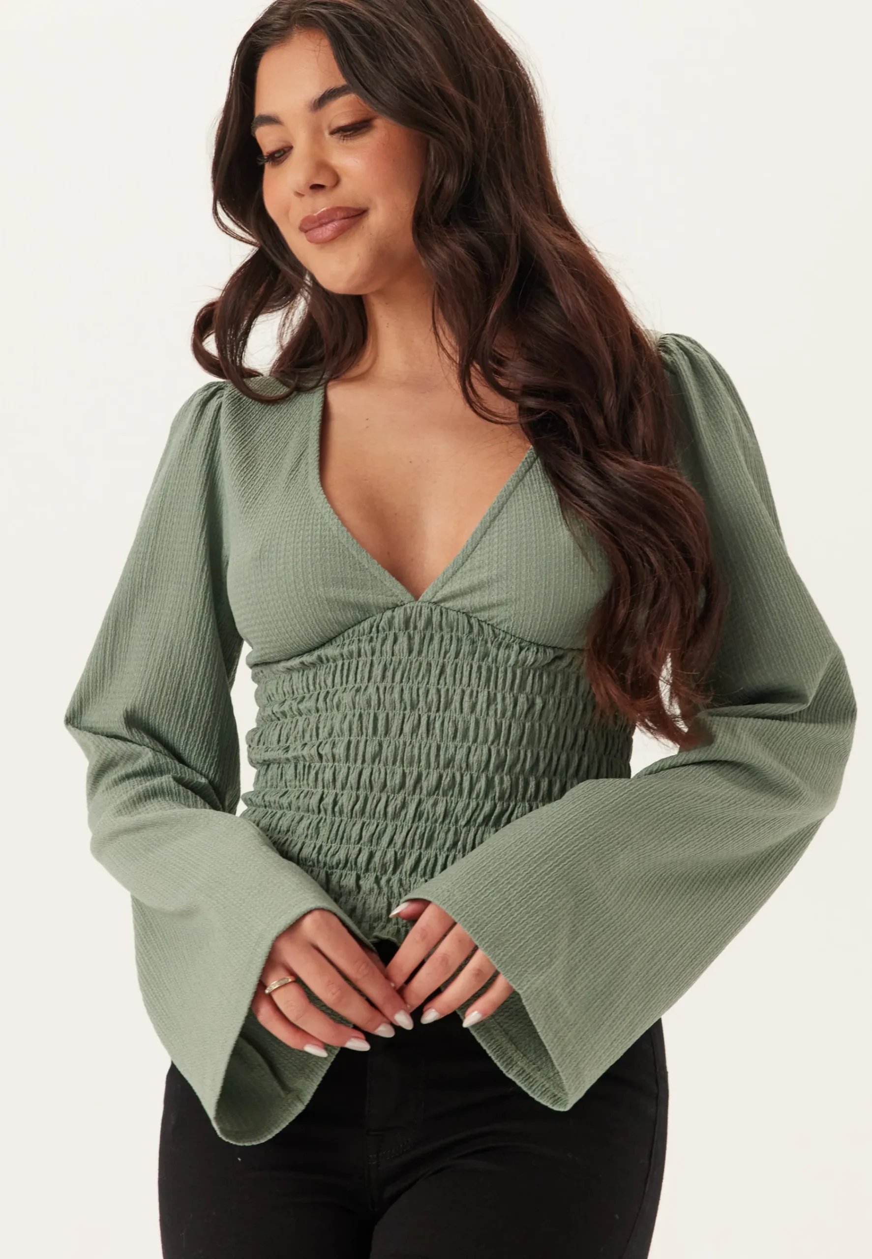 Structure Smock Top