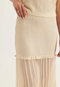 Strucure Combined Maxi Skirt