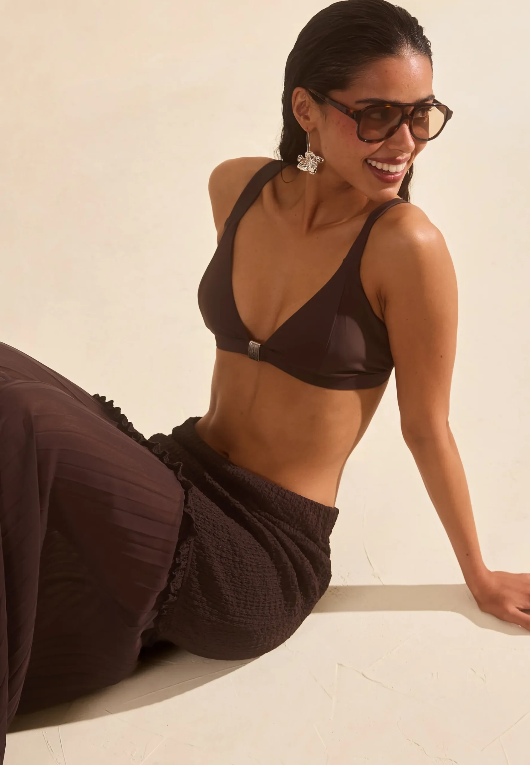 Strucure Combined Maxi Skirt