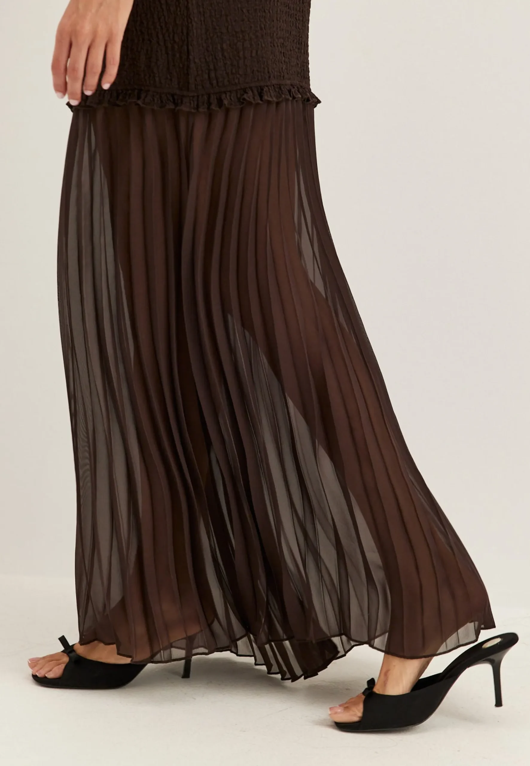 Strucure Combined Maxi Skirt