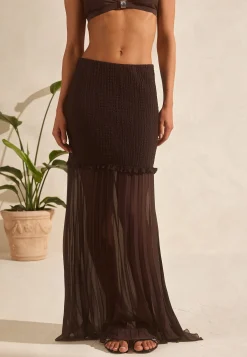 Strucure Combined Maxi Skirt