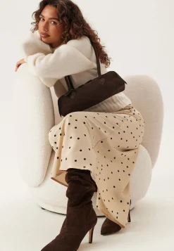 Suede Baguette Bag