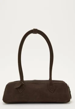 Suede Baguette Bag