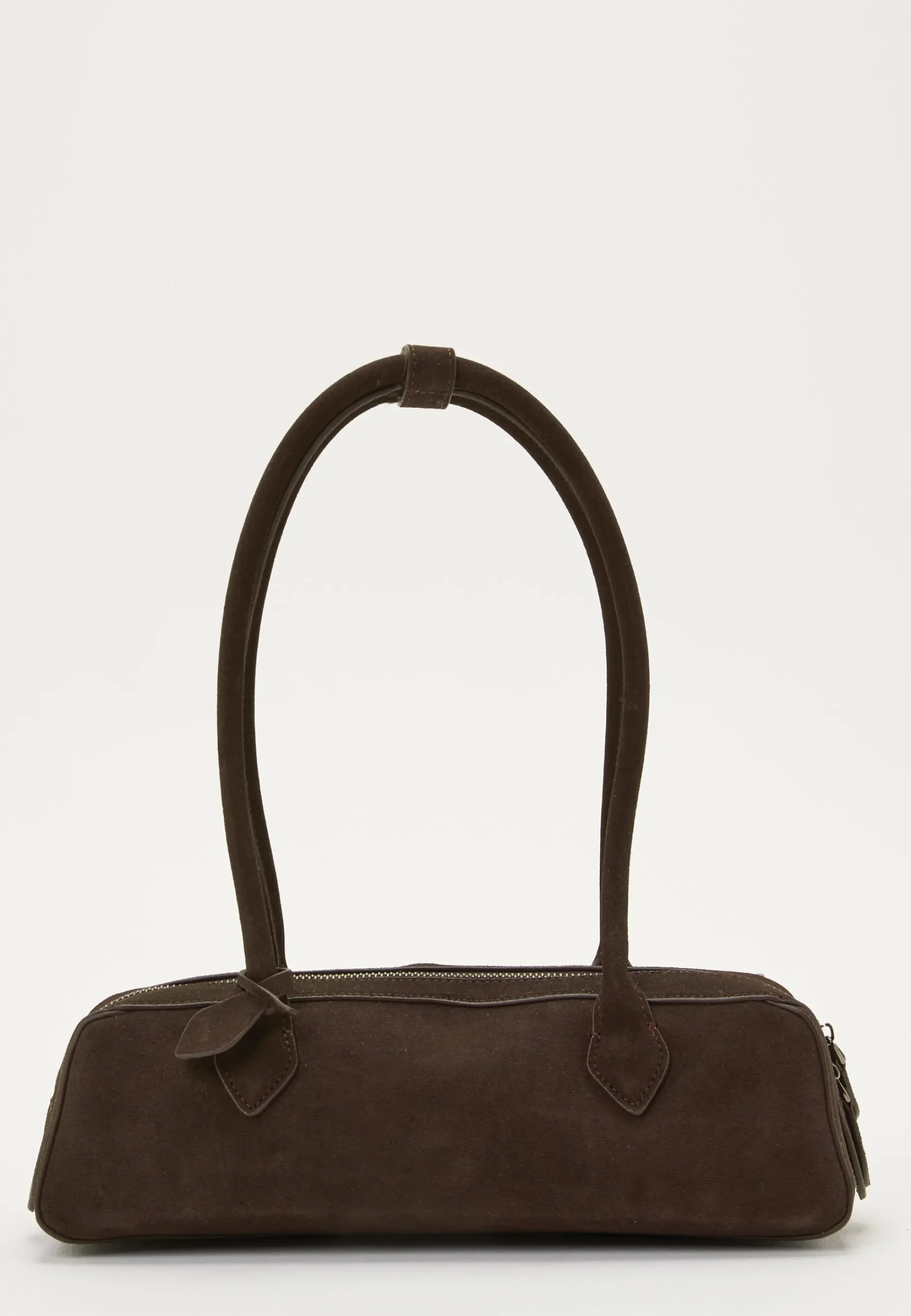 Suede Baguette Bag