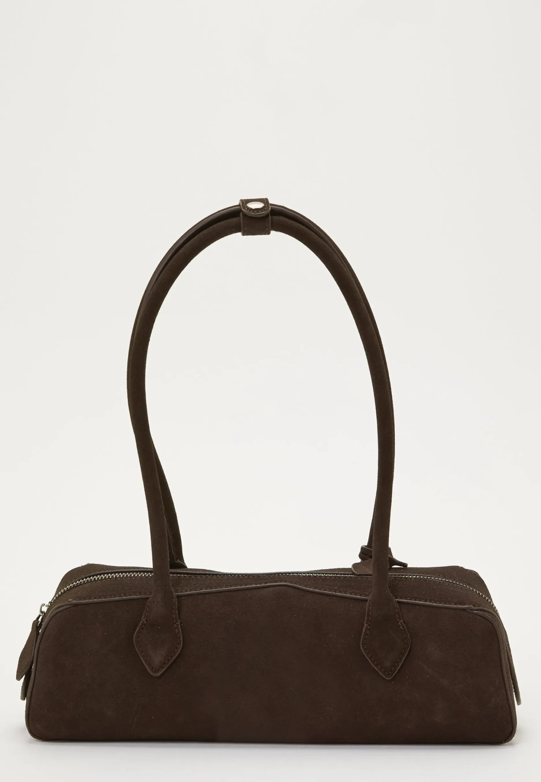 Suede Baguette Bag