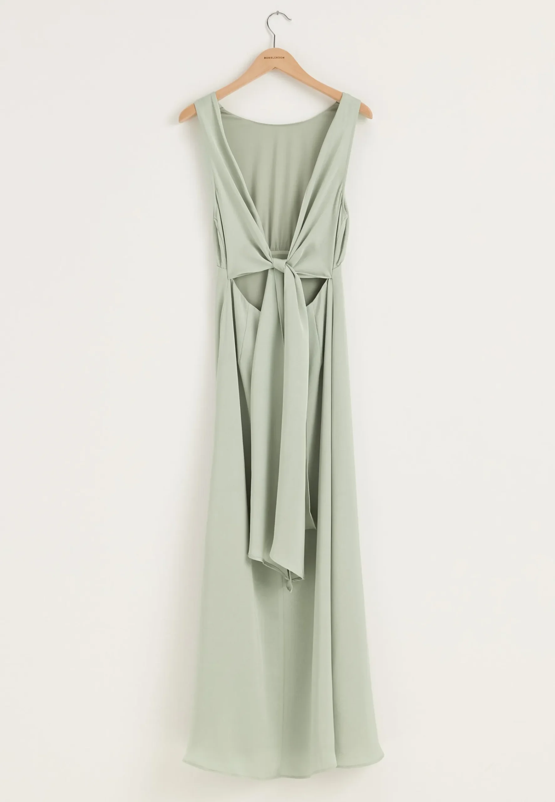 Tie Back Shawl Satin Dress