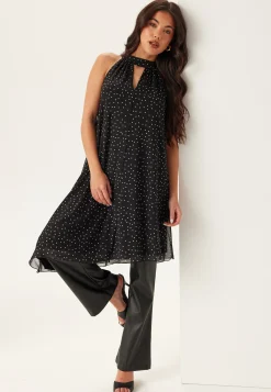 Tie Reversible Short Mesh Dress
