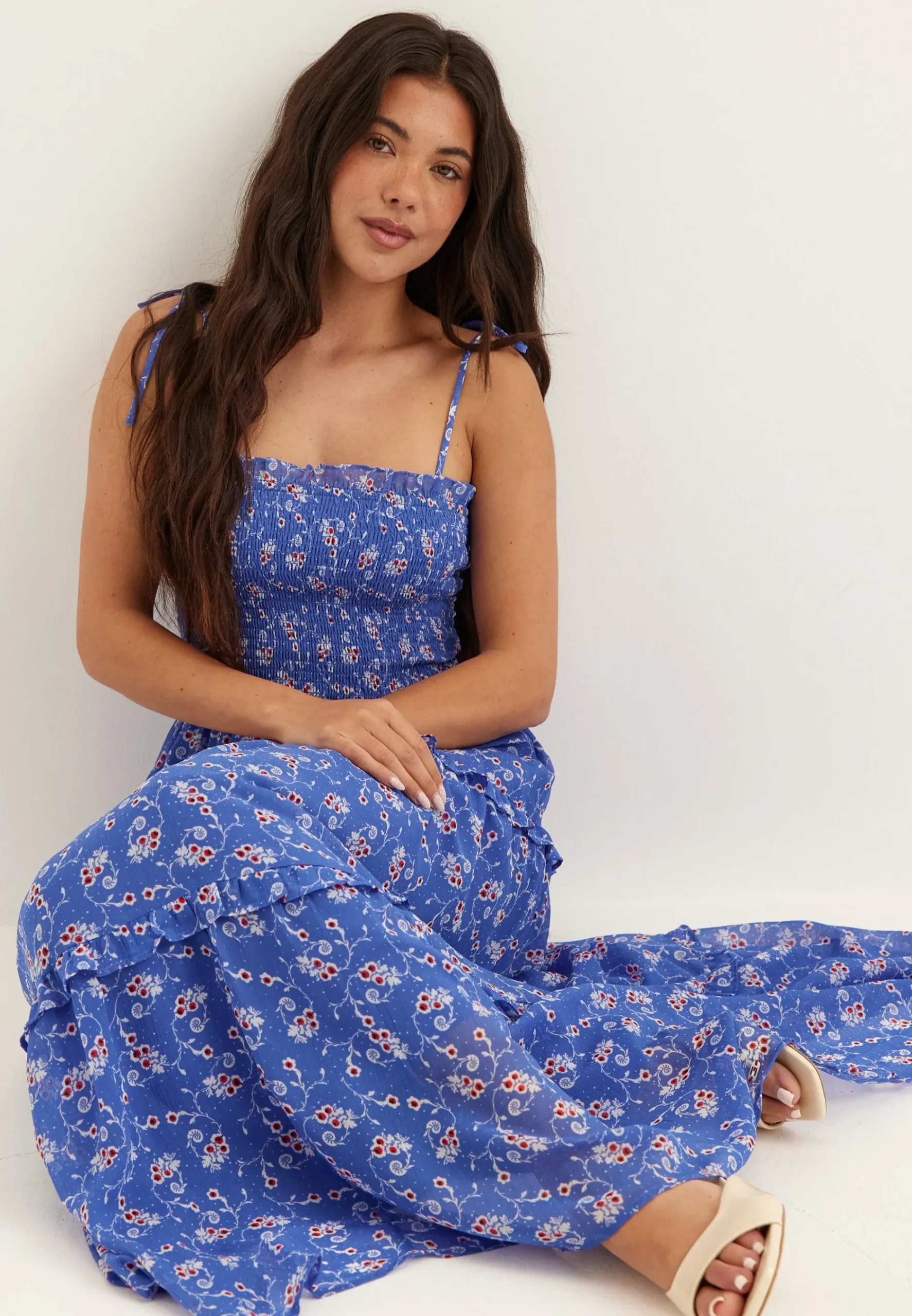 Tjw Aop Chiffon Maxi Dress Ext