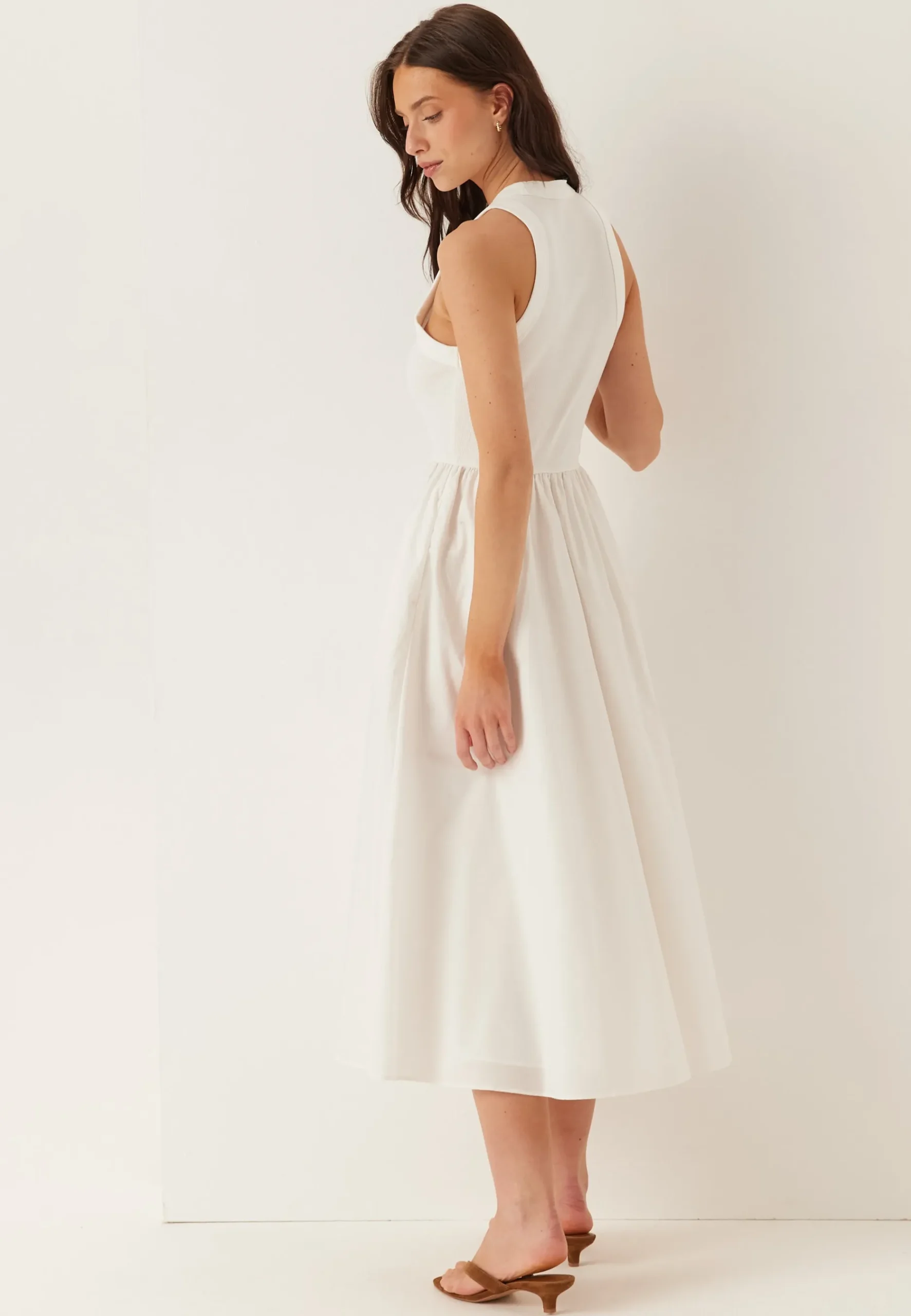 Tjw Rib Poplin Tank Dress Ext