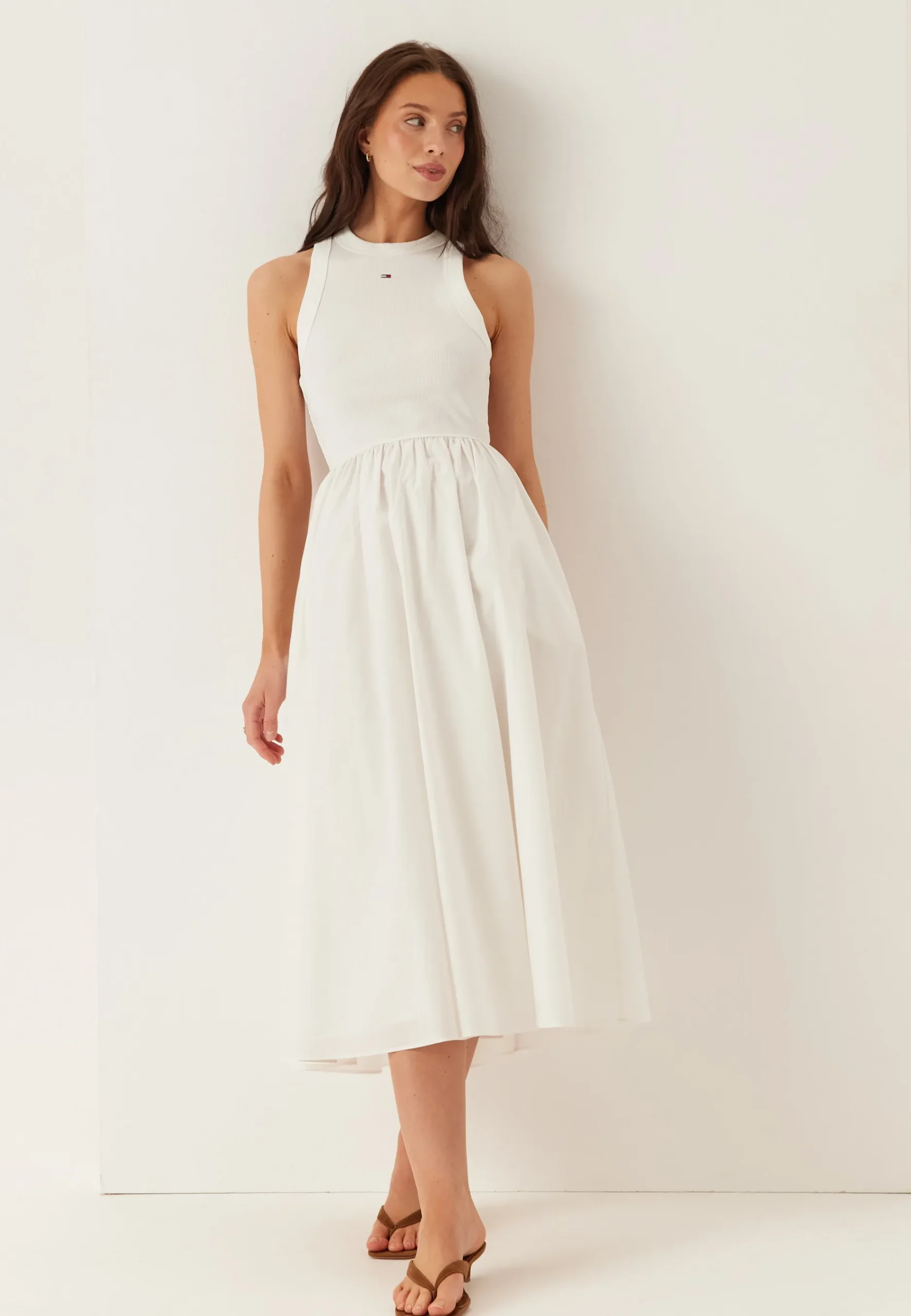 Tjw Rib Poplin Tank Dress Ext