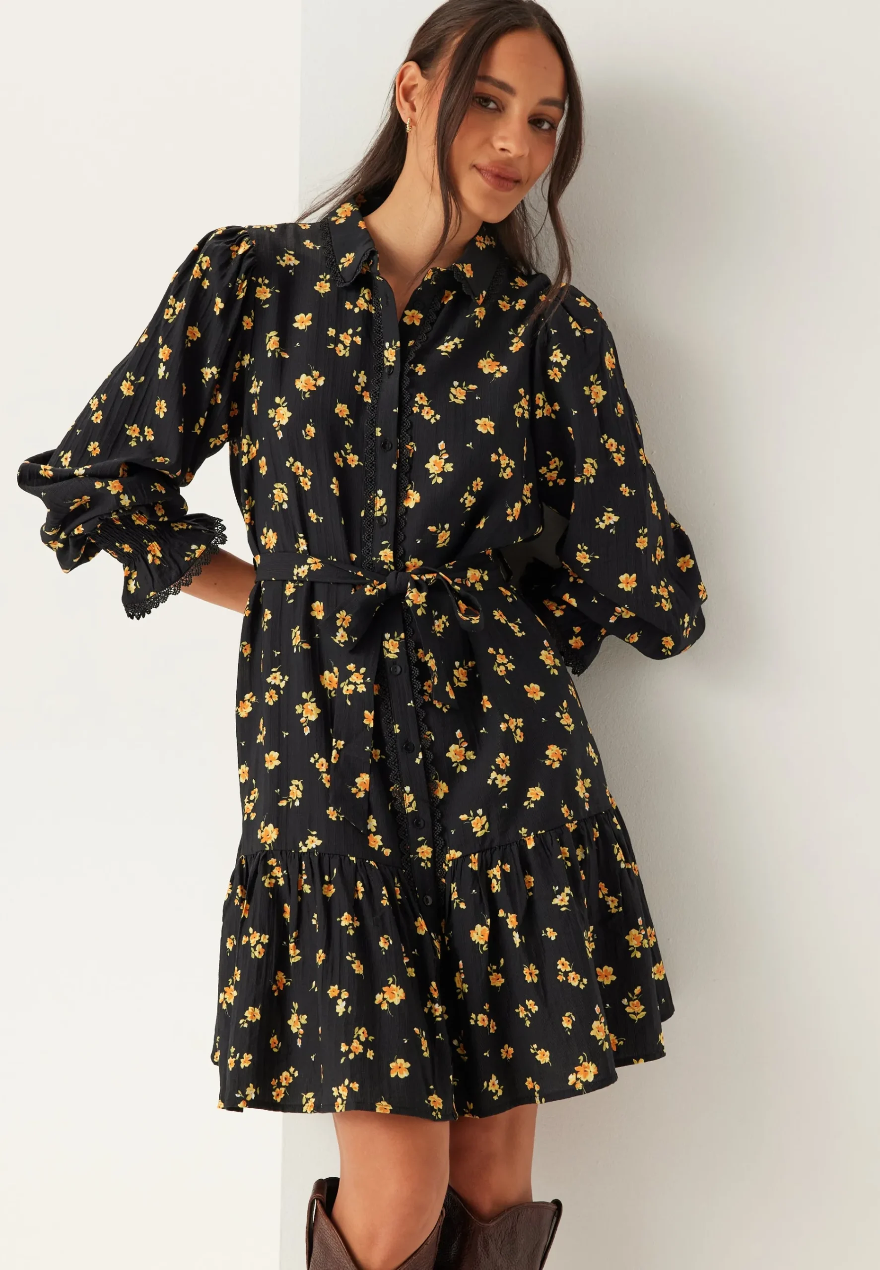 Viclo Yle L/S SHIRT DRESS