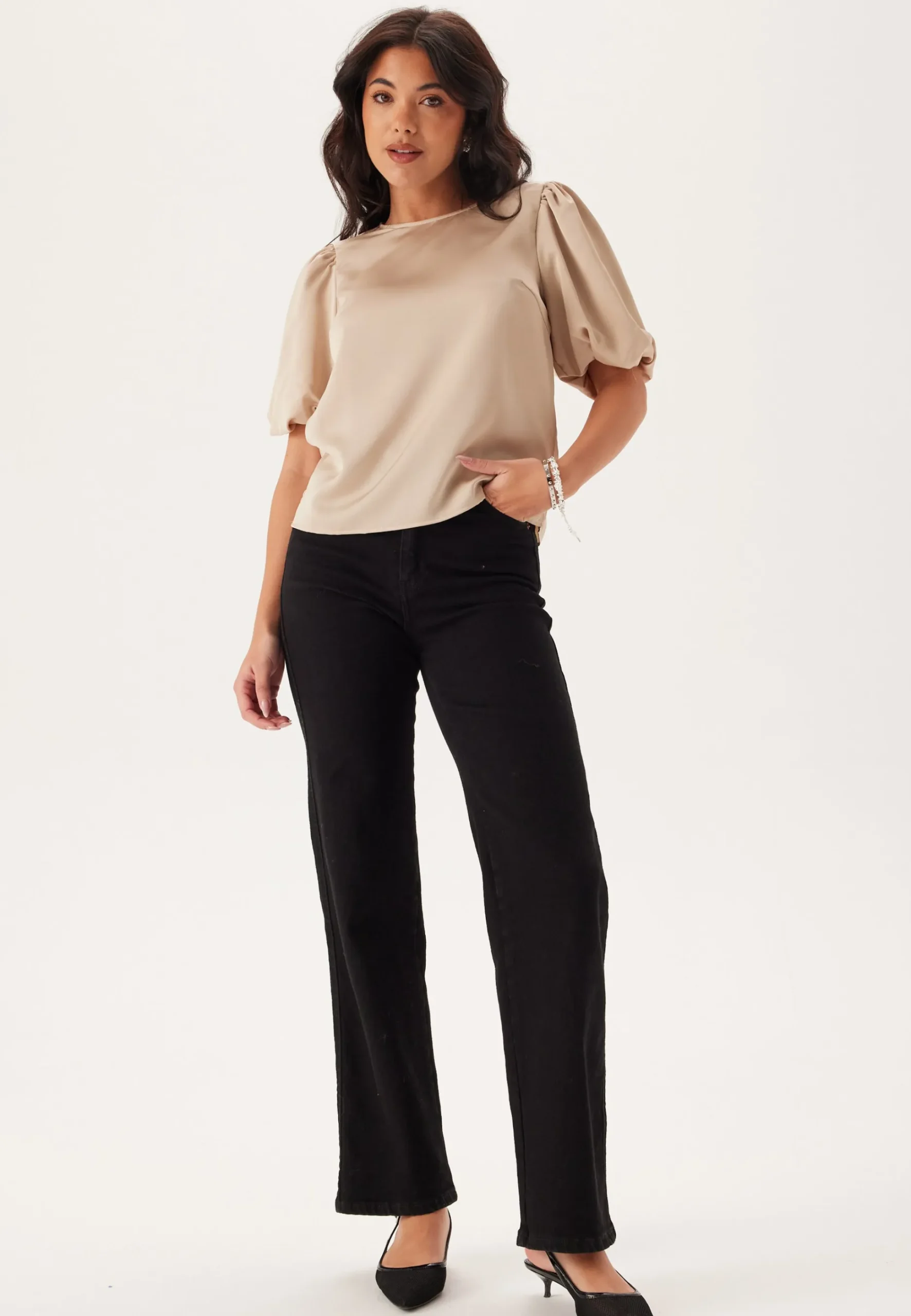 Viellette 2/4 SATIN PUFF TOP S