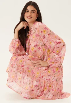Vifalia L/S TIE V-NECK DRESS