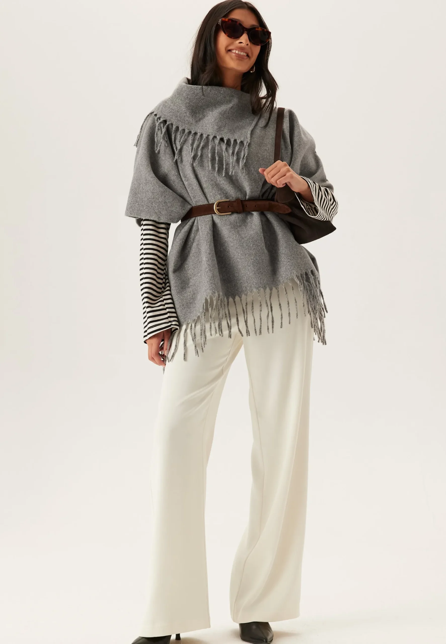 Vifjolira High Neck Poncho