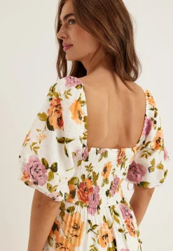 Viflola Square Neck 2/4 ANKLE DRESS