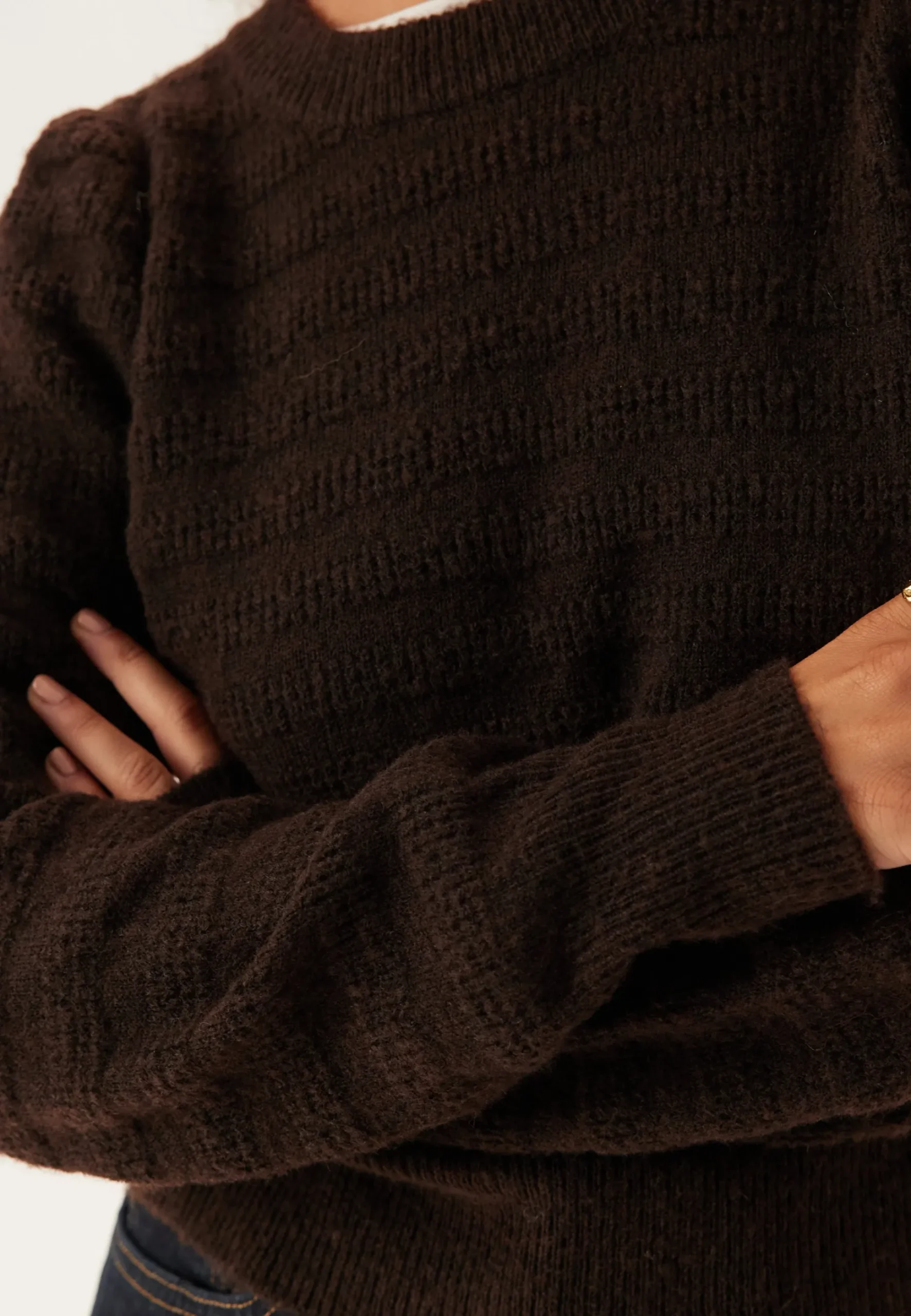 Vijayla O-neck L/S KNIT TOP