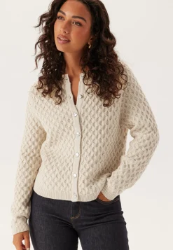 Vikali L/S O-NECK KNIT BUTTON