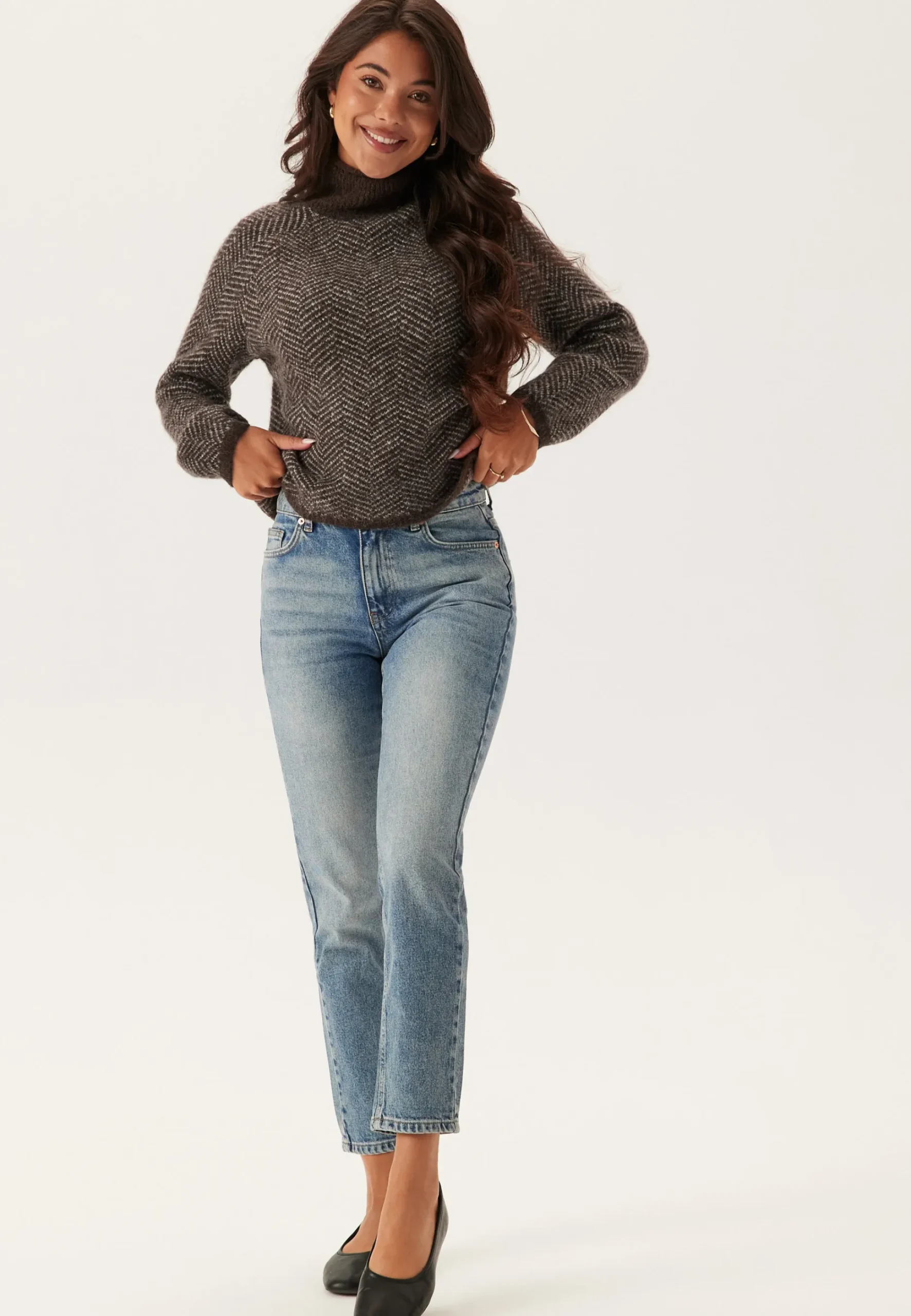 Vilory High Neck L/S KNIT TOP