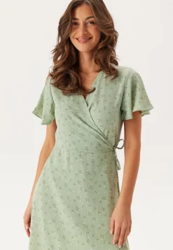 Vilovie S/S Wrap Midi Dress