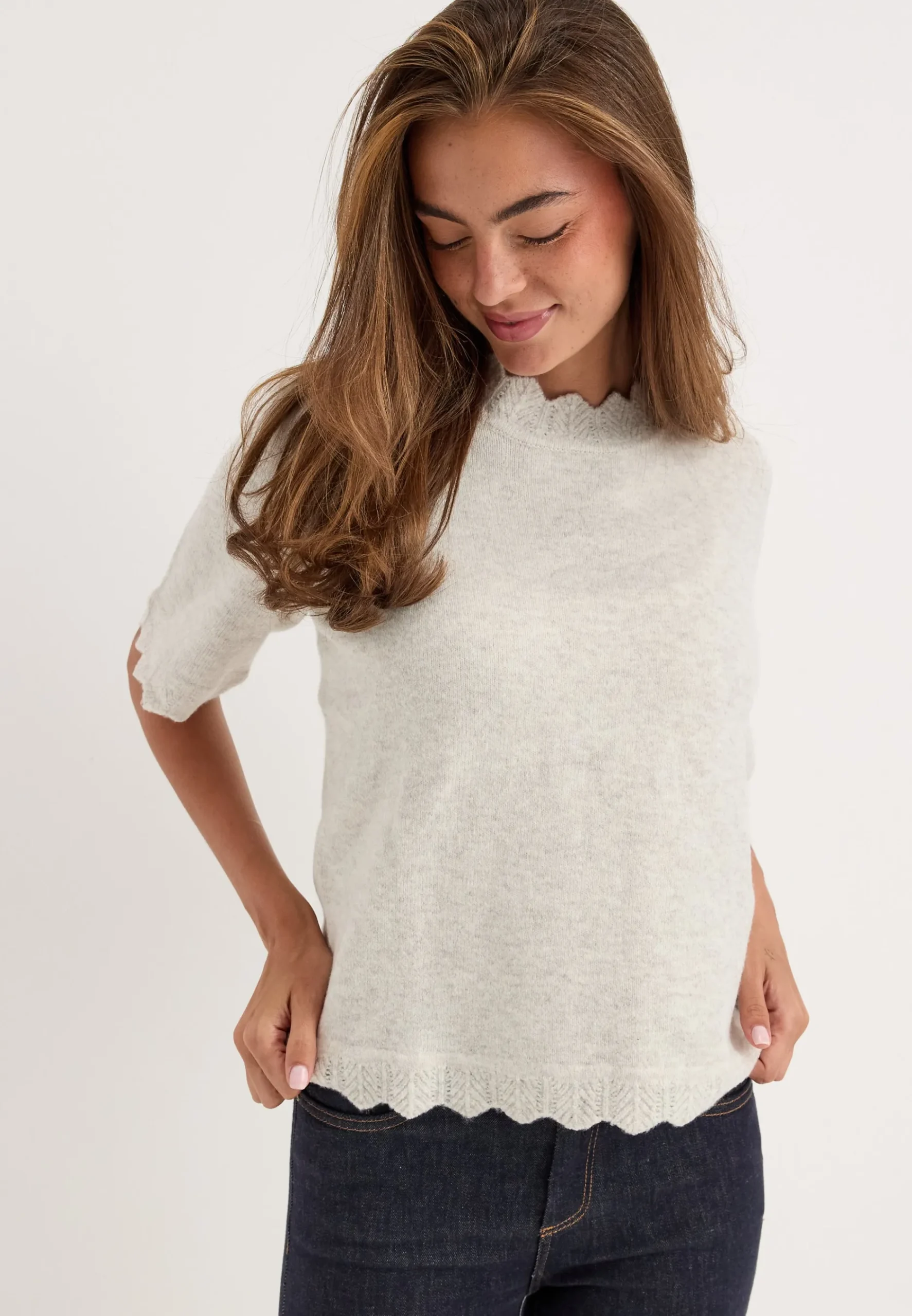 Vinikolina O-neck 2/4 KNIT TOP