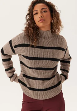 Viril Mockneck L/S Knit Rib Top