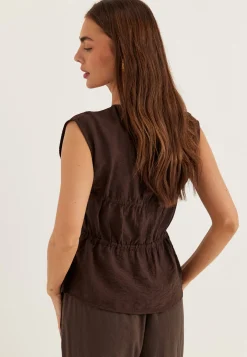 Viscose Tie Detail Blouse
