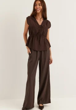 Viscose Tie Detail Blouse
