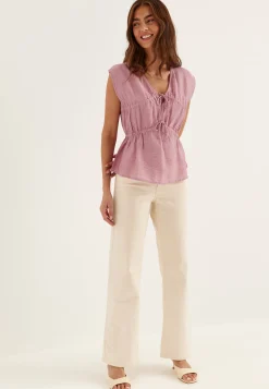 Viscose Tie Detail Blouse