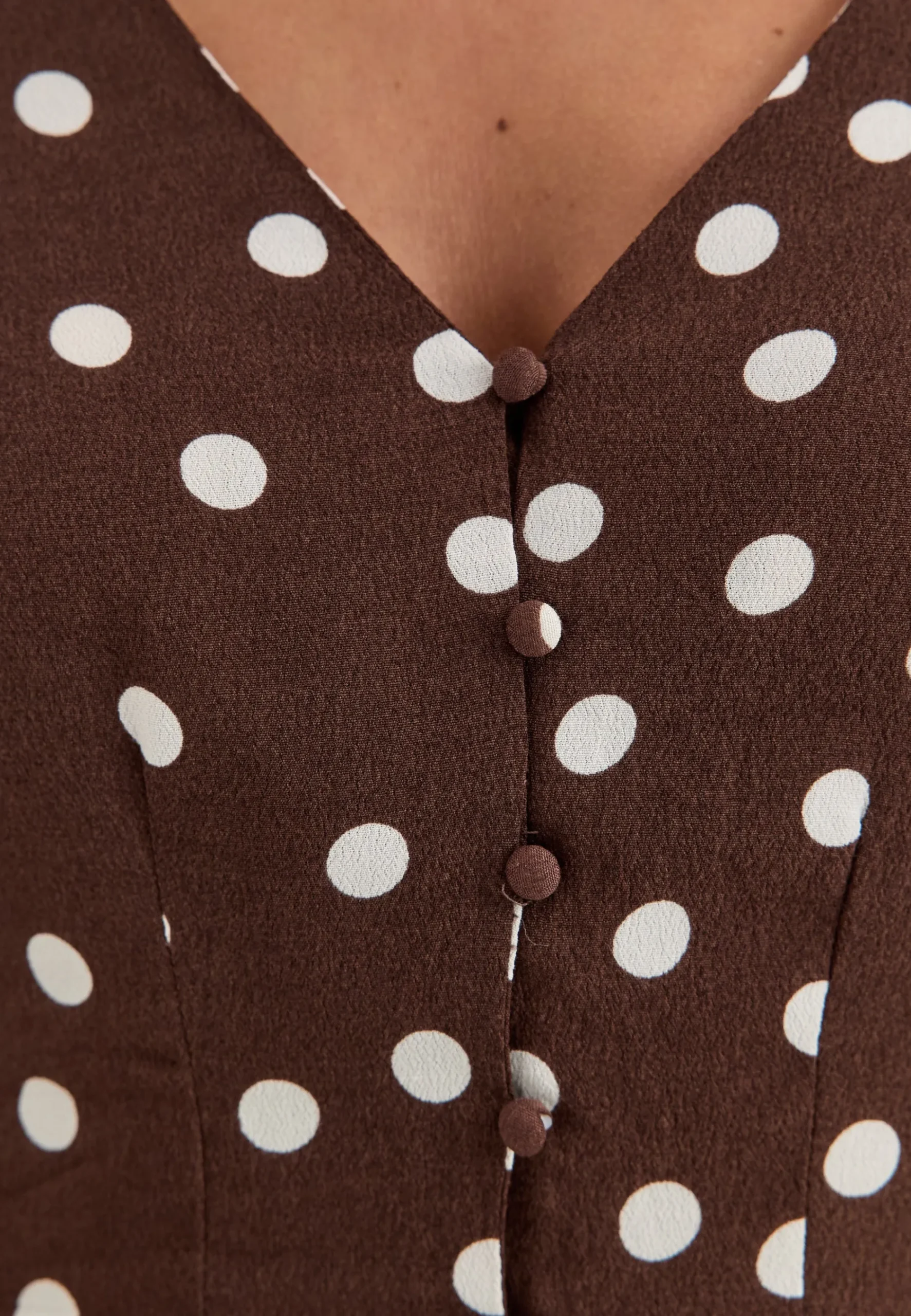 Vmelisa L/S V-NECK BUTTON TOP