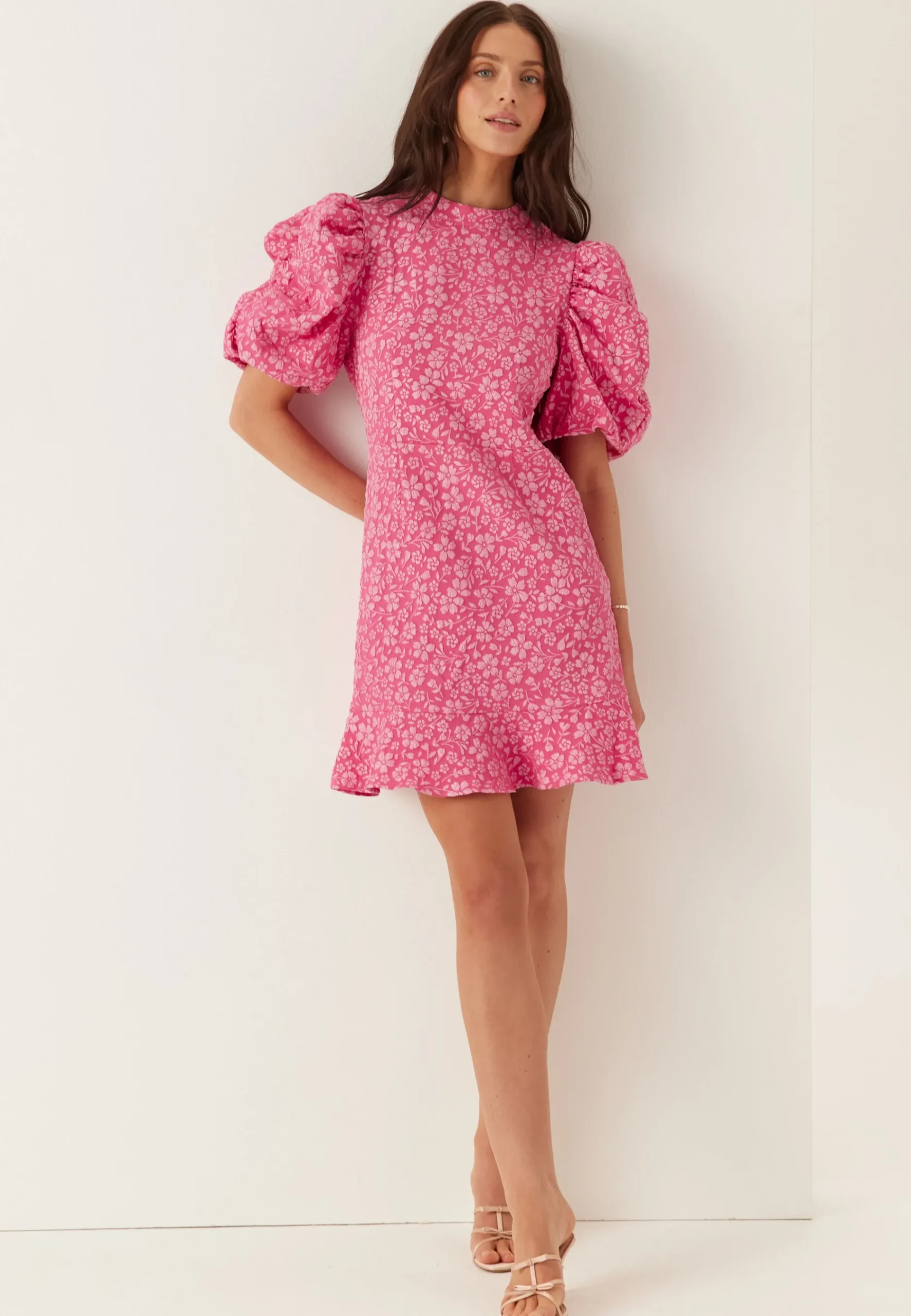 Vmfiona Ss High Neck Short Dress