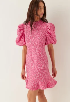 Vmfiona Ss High Neck Short Dress
