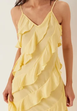Vmicelyn Sl Ruffle Maxi Dress